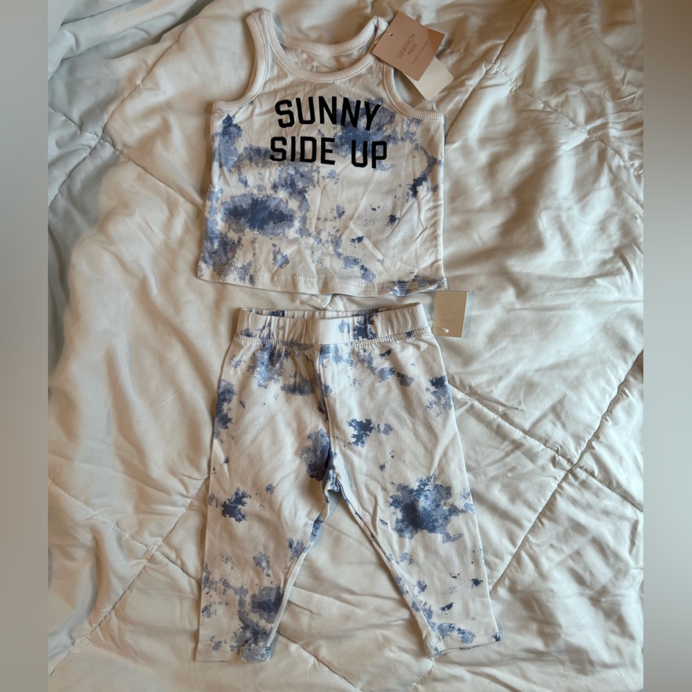 Baby Summer Sunny Tie Dye Outfit - Picture 2 of 6